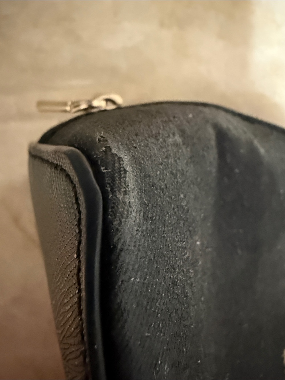 kate spade New York Black Glitter Cosmetic Bag 7.24" W x 4.01" H x 3.54" D - Picture 15 of 15